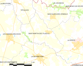 Poziția localității Saint-Martin-des-Tilleuls