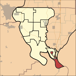 Location of Cairo Precinct in Alexander County