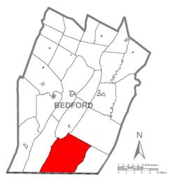 Vị trí trong Quận Bedford, Pennsylvania