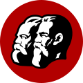 馬克思與恩格斯的頭像，象徵馬克思主義
