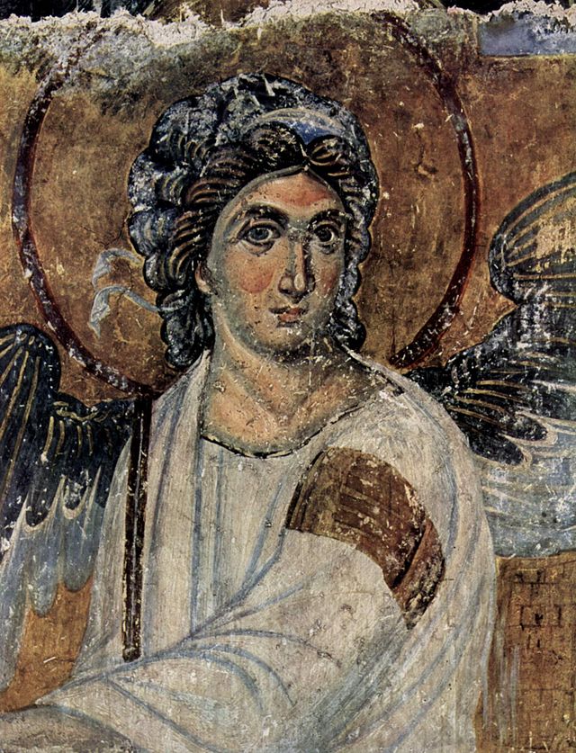 Бели Анђео, фреска из манастира Милешева (око 1235)