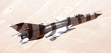 Egyptian Air Force MiG-21 PFM during Operation Bright Star in 1982 MiG-21PFM-Egypt-1982.jpg