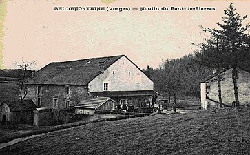 Moulin du Pont de Pierre au début du XXe siècle.