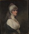 Portrait of Mrs. Thomas Pechell (Charlotte Clavering, décédée en 1841), par John Hoppner.