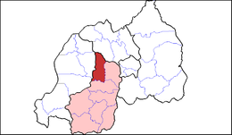 Distretto di Muhanga – Mappa