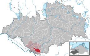 Poziția Neu Kaliß pe harta districtului Ludwigslust-Parchim