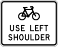 (A43-1) Cyclists Use Left Shoulder
