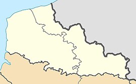 Hulluch trên bản đồ Nord-Pas-de-Calais