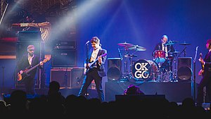 OK Go performing in 2012.