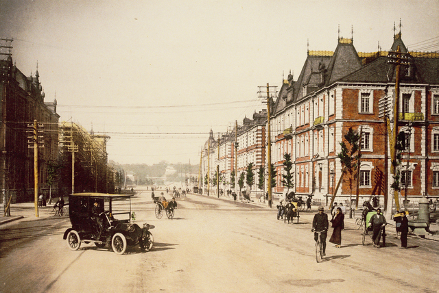 Siège de Marunouchi pour le Mitsubishi Zaibatsu, vers 1920