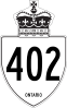 Highway 402 shield