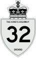 King's Highway 32 marker