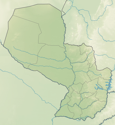 خريطة مواقع باراغواي