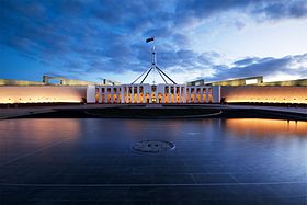 בית הפרלמנט בקנברה, מקום מושבו של הפרלמנט האוסטרלי