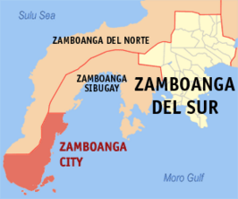 Kaart van Zamboanga City