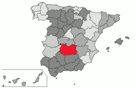 Situación de la provincia dentro de España