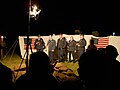 Airmen performing in a variety show (re-enactment)