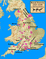 Image 5Location of Inglewood Forest, stretching from Carlisle to Penrith; it was the most northerly of the Royal forests (from History of Cumbria)