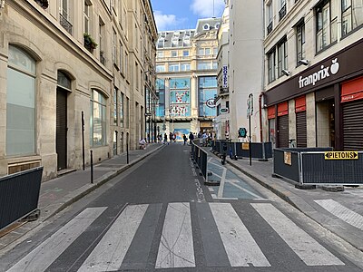 Rue Bertin Poirée med Franprix.