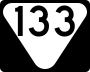 State Route 133 marker