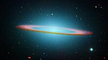 Sombrero Galaxy: A United Nations treaty declares Outer Space the common heritage of humanity. Garrett Hardin doubted the capacity of conscience to protect such commons areas Sombrero Galaxy in infrared light (Hubble Space Telescope and Spitzer Space Telescope).jpg