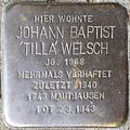 Stolperstein für Johann Baptist 'Tilla' Welsch (Schnurgasse 64)