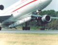 Despegue del Lockheed L-1011 TriStar con Pegasus llevando a SAC-B y HETE