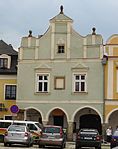 Telč, měšťanský dům (Telč), nám. Zachariáše z Hradce čp.42.JPG