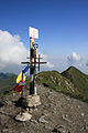 Gipfelmarkierung des Moldoveanu 2544m (2010)