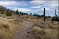 Old Mine Trail on Silly Mountain, Arizona.