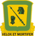 18th Cavalry Regiment "Velox Et Mortifer" (Swift and Deadly)