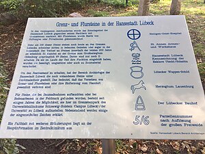 Informationstafel im Grenzsteinpark