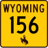 Wyoming Highway 156 signo