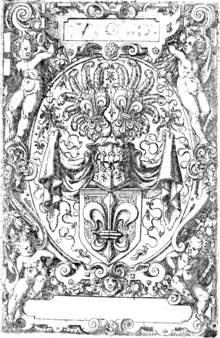 16th-century woodcut of the Welser coat of arms by Jost Amman Wappen der Familie Welser.png