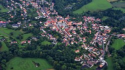 Letecký pohled na Weißenberg