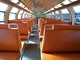 Interior, upper deck of an ex-VB2N trailer