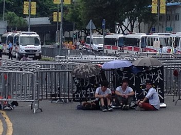 Fotostrecke: Proteste in Hong Kong am 27. und 28. September 2014