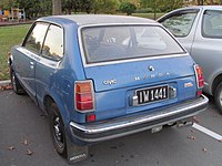 1972-1978 export 3-door model with rear hatch opening above the license plate.