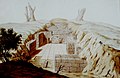 Thermen des Kastells Hainhaus am Odenwaldlimes, Zustand um 1806