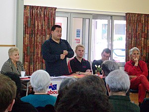 New Zealand Labour MPs Charles Chauvel, Annett...