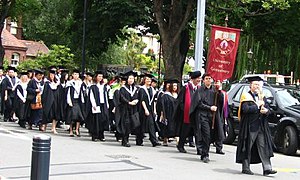 Academic procession at the :en:University of C...