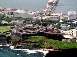 Aerial view of Castillo de San Cristobal, San Juan, Puerto Rico.jpg