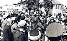 Balli Kombetar forces enter Prizren 1944 BK Prizren 1944.jpg