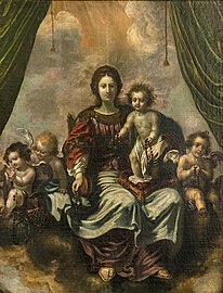 La Vierge et l'enfant Jésus au Rosaire Musée des Beaux-Arts de Carcassonne