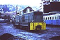 Diesellokomotive BB 402 im Bahnhof Nice CP der Bahnstrecke Nizza–Digne-les-Bains, 1976