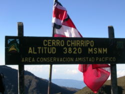 Vrchol Cerro Chirripó