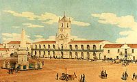 Plaza de la Victoria, watercolour, 1829.