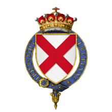 Coat of arms of Sir Gerard FitzGerald, 8th Earl of Kildare, KG.png