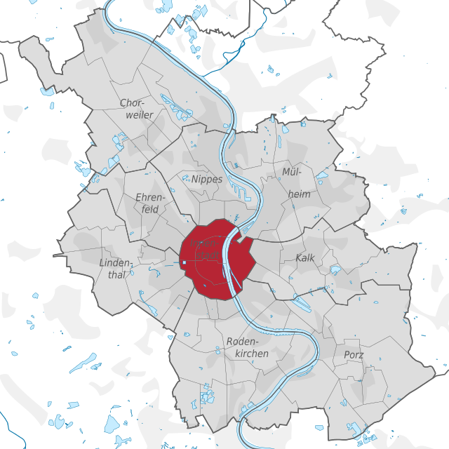 Poziția localității Köln-Centru