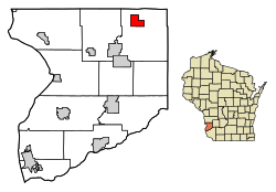 Location of Soldiers Grove in Crawford County, Wisconsin.
